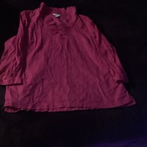 Crown & Ivy Vibrant Pink Blouse